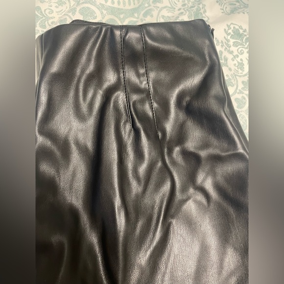 Faux Black Leather Pants - Picture 2 of 5